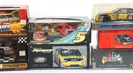 RACING CHAMPIONS, ERTL TOY CARS & MAXX TRADING CARDS