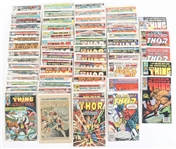MARVEL THE THING & THE MIGHTY THOR COMIC BOOKS