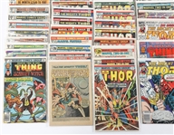 MARVEL THE THING & THE MIGHTY THOR COMIC BOOKS