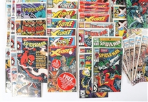 MARVEL SPIDER-MAN AND X-FORCE COMIC BOOKS - LOT OF 60+