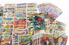 MARVEL SPIDER-MAN AND X-FORCE COMIC BOOKS - LOT OF 60+