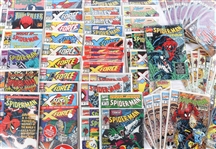 MARVEL SPIDER-MAN AND X-FORCE COMIC BOOKS - LOT OF 60+