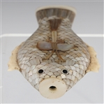 CHINESE DOUBLE FISH MOTHER OF PEARL SNUFF BOTTLE