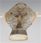 CHINESE DOUBLE FISH MOTHER OF PEARL SNUFF BOTTLE
