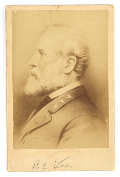19th C. CABINET CARD OF ROBERT E. LEE