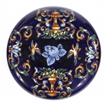 GIEN FRANCE RENAISSANCE FOND BLEU PORCELAIN SET