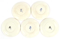 GIEN FRANCE RENAISSANCE FOND BLEU PORCELAIN PIECES