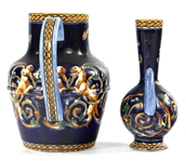 GIEN FRANCE RENAISSANCE FOND BLEU PORCELAIN PIECES