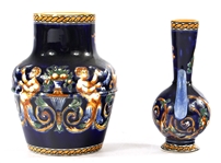 GIEN FRANCE RENAISSANCE FOND BLEU PORCELAIN PIECES