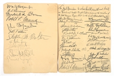 NATIONAL PRESS CLUB AMERICAN LEGION SIGNED MENUS