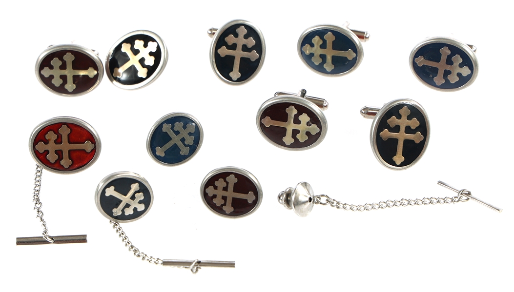 PATRIARCHAL CROSS CUFFLINKS & PINS