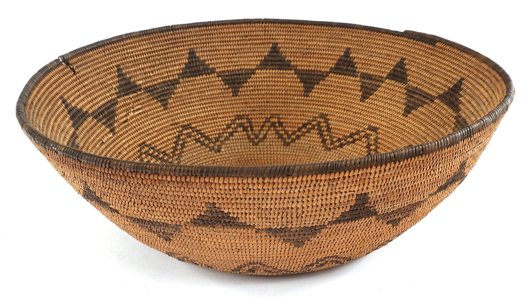 APACHE WOVEN COILED BASKET BOWL