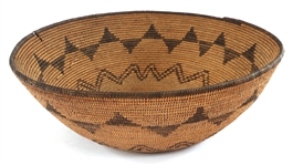APACHE WOVEN COILED BASKET BOWL