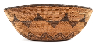APACHE WOVEN COILED BASKET BOWL