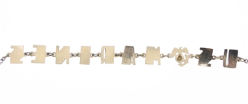 10K YELLOW GOLD UNITED STATES MARINES BRACELET