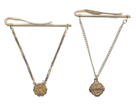 10K GOLD & GOLD FILLED EMPLOYEE SERVICE TIE CLIPS
