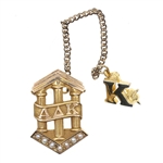 10K YELLOW GOLD ALPHA DELTA KAPPA SORORITY PIN