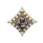 10K YELLOW GOLD ALPHA SIGMA ALPHA SORORITY PIN