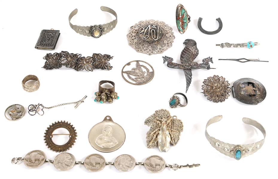 SILVER-TONE COSTUME JEWELRY 