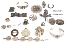 SILVER-TONE COSTUME JEWELRY 