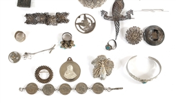 SILVER-TONE COSTUME JEWELRY 