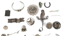 SILVER-TONE COSTUME JEWELRY 