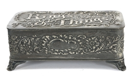 PAIRPOINT RINGS & THINGS QUADRUPLE PLATE JEWELRY BOX