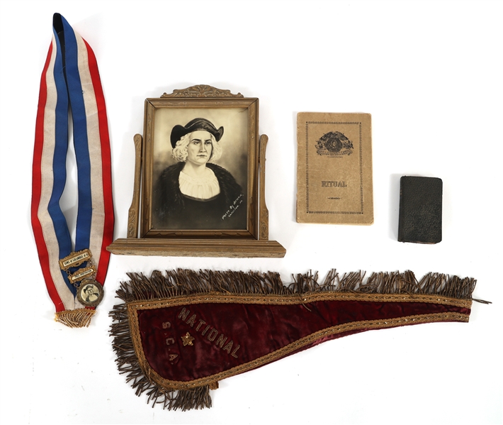 FRATERNAL SONS OF COLUMBUS OF AMERICA ITEMS