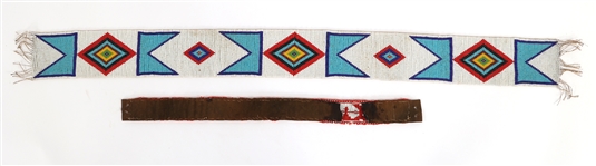 NATIVE AMERICAN BEADED SASHES