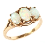 10K YELLOW GOLD OPAL FASHION RING