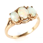 10K YELLOW GOLD OPAL FASHION RING