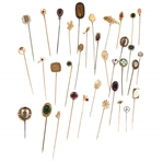COSTUME & GOLD FILLED STICK HAT PINS