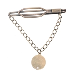 14K GOLD & DIAMOND 50YR WESTINGHOUSE ELECTRIC TIE CLIP