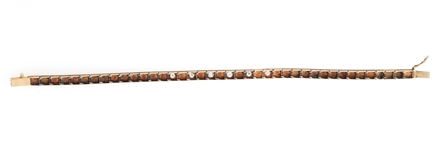 14K YELLOW GOLD DIAMOND FASHION BRACELET