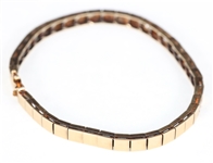 14K YELLOW GOLD DIAMOND FASHION BRACELET