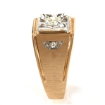 MEN'S 14K YELLOW GOLD DIAMOND COCKTAIL RING