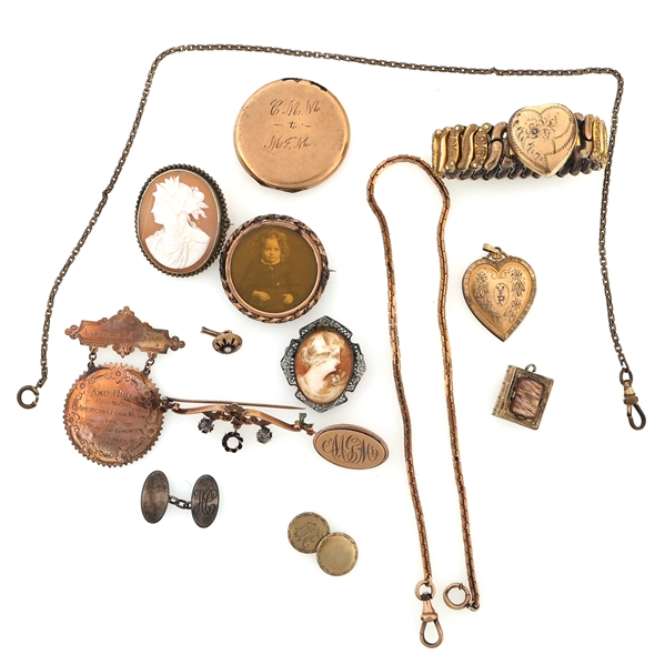LATE 19th / EARLY 20th C. JEWELRY ITEMS