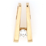 14K YELLOW GOLD 0.50 CT ROUND DIAMOND SLIDE PENDANT