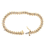 14K YELLOW GOLD 1.76 CTW DIAMOND BRACELET
