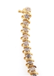 14K YELLOW GOLD 1.76 CTW DIAMOND BRACELET