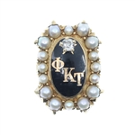 14K YELLOW GOLD PHI KAPPA TAU FRATERNITY PIN
