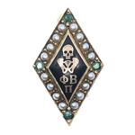 14K YELLOW GOLD PHI BETA PI MEDICAL FRATERNITY PIN