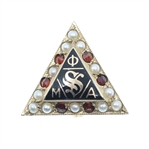 10K YELLOW GOLD PHI MU ALPHA SINFONIA FRATERNITY PIN