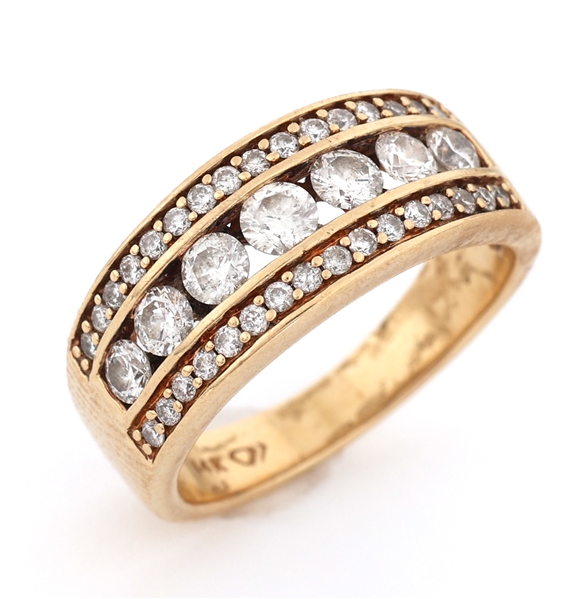 14K YELLOW GOLD 0.96 CTW DIAMOND BAND