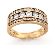 14K YELLOW GOLD 0.96 CTW DIAMOND BAND