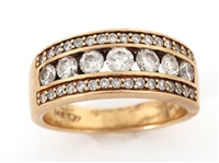 14K YELLOW GOLD 0.96 CTW DIAMOND BAND