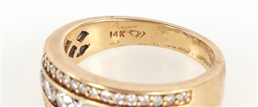 14K YELLOW GOLD 0.96 CTW DIAMOND BAND