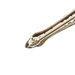 ART DECO 14K WHITE GOLD DIAMOND FILIGREE BROOCH PIN