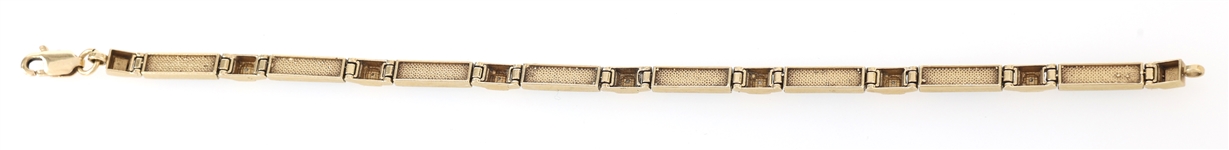 14K YELLOW GOLD OPAL & DIAMOND BRACELET