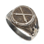 1919 AMERICAN EXPEDITIONARY FORCES STERLING SILVER RING